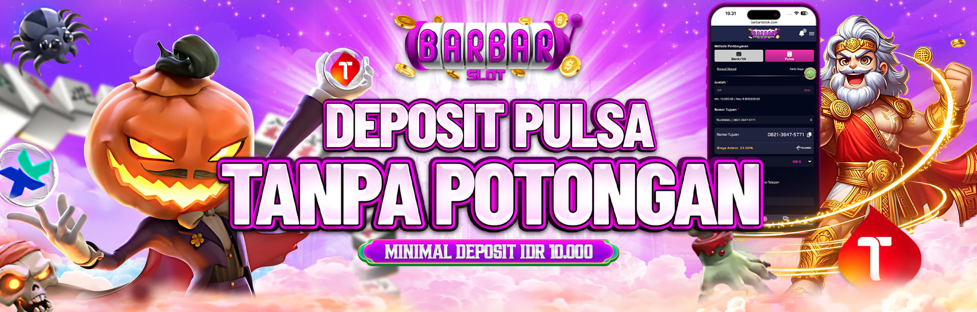 DEPO PULSA TANPA POTONGAN